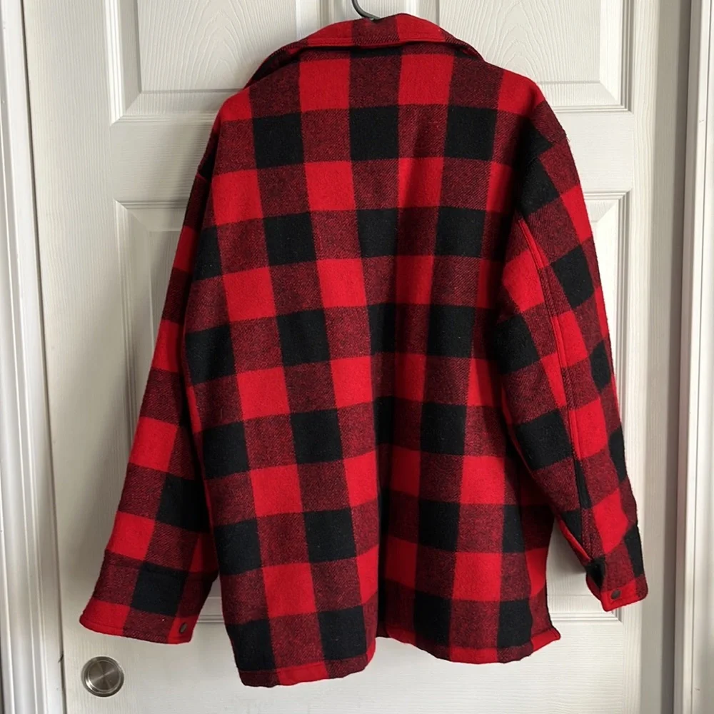 Mountain Buffalo Plaid Wool Blend Shacket /‎ SZ L
